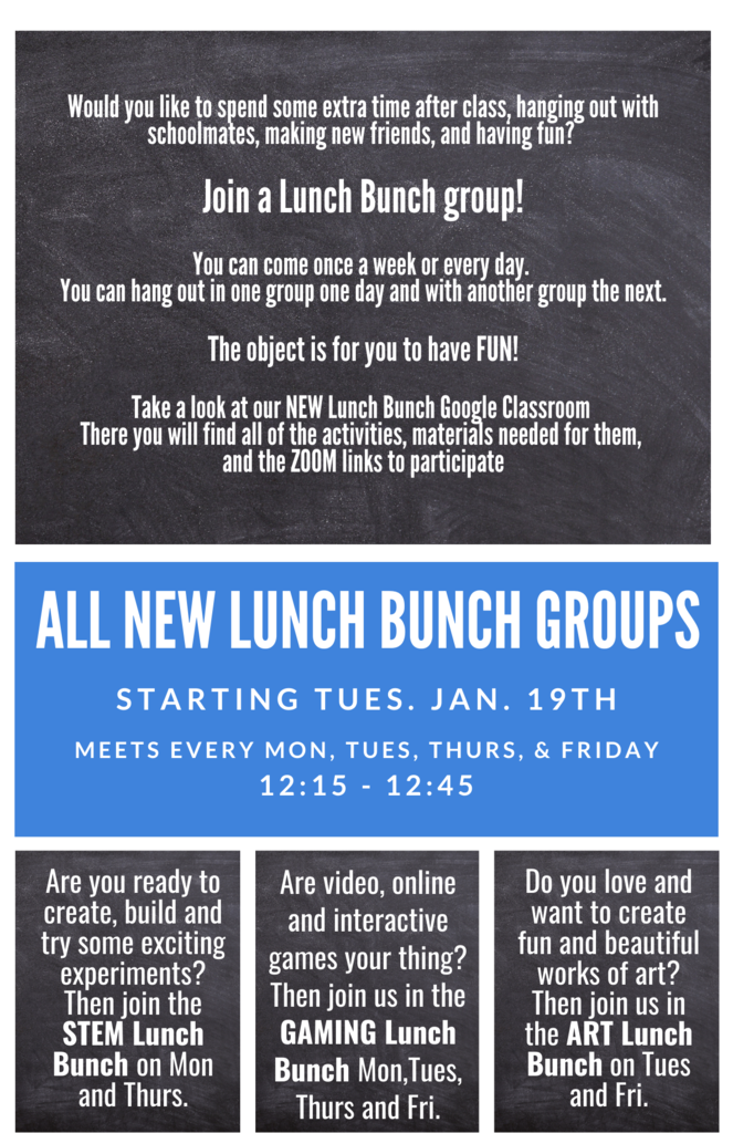 New Lunch Bunch Flyers