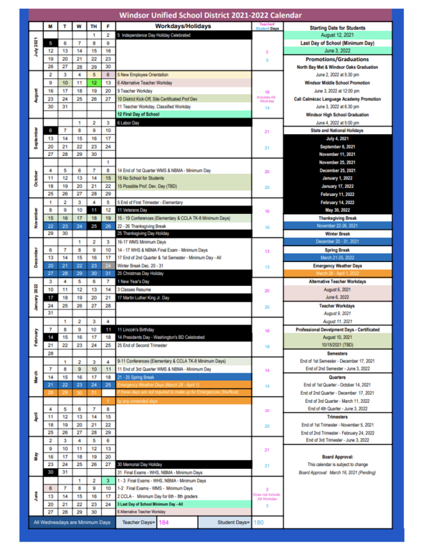 Wusd Calendar Customize and Print